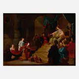 attribution Jacob Willemsz. de Wet, The Queen of Sheba before King Solomon, oil on panel