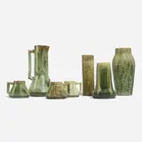 Fulper Pottery, Collection of seven vessels