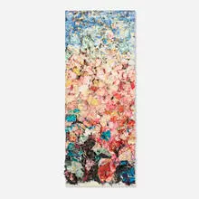 Untitled by Zhuang Hong Yi, 2010, rice paper origami and oil relief, sold Oct 2025