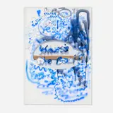Kristin Calabrese, What's the Deal?, 2015, oil and spray paint on canvas