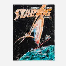 Enoc Perez, Fan Painting (Starlog), 2019, oil on canvas