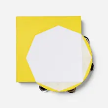 Paul Lee, Untitled (tambourine), 2011, acrylic on wood and tambourine