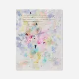 Dan Colen & Harmony Korine, Untitled (from the Train Yourself to Lose series), 2013, flowers, dirt and ink on paper