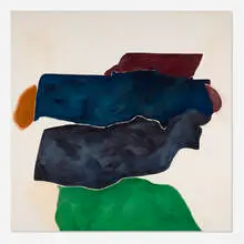 Jack Roth, Pecking Order, 1976, acrylic on canvas