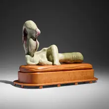 Paul Noble, twenty one, 2007, glazed ceramic, pear wood