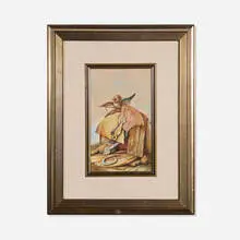 Samuel Bak, 12 O'Clock, oil on paper laid to canvas