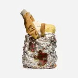 John Bock, Lord Byron-Stiefel, 1997, plastic, construction foam, fabric and leather