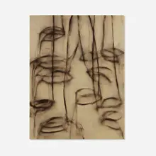 Suzanne Caporael, Dahlia Roots, 1992, oil on wood