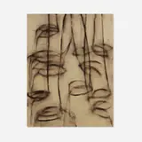Suzanne Caporael, Dahlia Roots, 1992, oil on wood