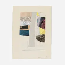 Robert Rauschenberg, Composition (from Tares series), 1972, collage multiple in colors