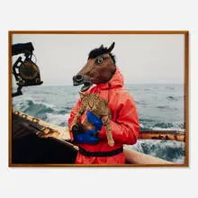 Corey Arnold, Kitty and Horse Fisherman, C-print mounted to Sintra