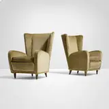 Paolo Buffa, Lounge chairs from the Hotel Bristol, Merano, pair
