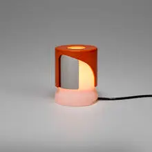 Table lamp, model KD24 by Joe Colombo, 1968, plastic, chrome-plated steel, sold Oct 2025