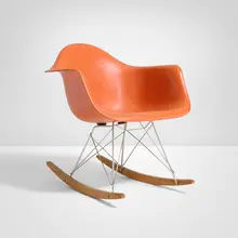 Charles and Ray Eames, RAR, 1955 / 1961, molded fiberglass, birch, zinc-plated steel