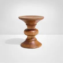 Charles and Ray Eames, Early Time Life stool, 1960, walnut