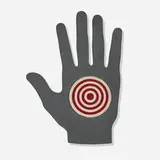 Sidney Geist, Untitled (Hand with Target), c. 1940, painted wood
