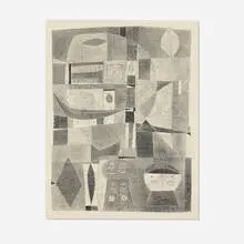 Miyoko Ito, Lafcadio and His Conscience, 1952, lithograph