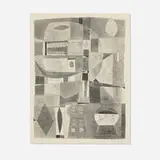 Miyoko Ito, Lafcadio and His Conscience, 1952, lithograph