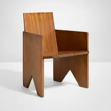 Ilonka Karasz, Rare armchair, c. 1929, mahogany