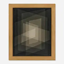 Untitled by Juan Puig Manera, 1959, oil on burlap, sold Oct 2025