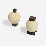 Leza McVey, Decanters with stoppers, set of two, 1969, glazed stoneware