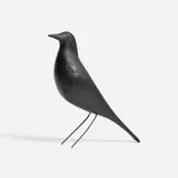 Charles Perdew, Crow decoy, c. 1940, carved and painted wood, iron