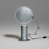 Ivo Sedazzari, Aureola articulated table lamp, c. 1970, enameled aluminum, chrome-plated brass
