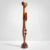Bunni Sovetski, Untitled (Monumental Figure), 1969, carved and stained pine