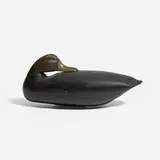 Folk Art, Preening Black duck decoy