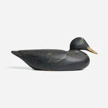 Augustus (Gus) Aaron Wilson, Duck decoy, c. 1920, painted and carved pine