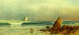 Alfred Thompson Bricher, Rocky Coast with Sailboats