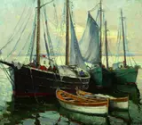Margaret A. Helbig, Morning, Oil on board