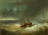 Alfred Jacob Miller, SEPTEMBER GALE, mongrammed lower left