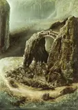 Ludovico de Luigi, Venice Relocated in the Rocky Mountains, Oil on canvas