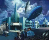 Henryk Fantazas, Zeppelin Eaters, Oil on canvas