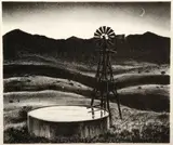 Peter Hurd, The Water Tank, Lithograph on paper