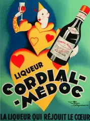 Henri Le Monnier, Untitled, LIQUEUR CORDIAL - MEDOC, color lithograph