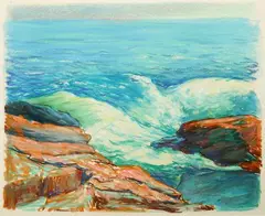 Frank Leonard Allen, Andrews Point, Pastel or paper