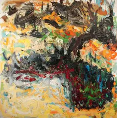 Carl Plansky, Jackson Street Fall, Oil on canvas