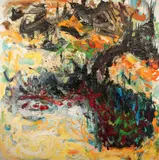Carl Plansky, Jackson Street Fall, Oil on canvas