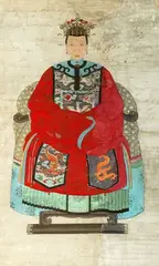 Ancestor Portrait by Anonymous, Ancestor Portrait, ink and color on paper, sold Jun 2004