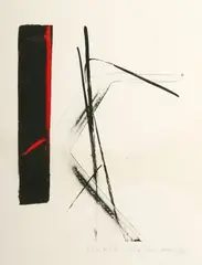 SOURCE, color woodcut by Toko Shinoda, SOURCE, color woodcut, pencil signed, titled, and numbered 15/30, sold Jun 2004