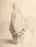 Jean-Baptiste Le Prince, Russian Girl, Ink wash on paperProvenance:Gropper Art Galleries
