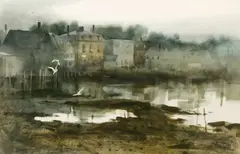 Philip Jamison, Main Street, Watercolor on paper