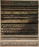 George Deem, Construction, Oil and wood molding on canvas
