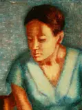 Jean Lamoureux, Portrait of a Woman, Oil on panel