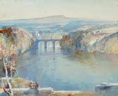 Samuel Lamorna Birch, The Crook O'Land, Watercolor on paper