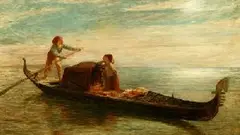 William Quiller Orchardson, Gondolier and Market Girl from the Lido, Oil on canvas