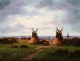 Heinie Hartwig, Cooking in an Indian Encampment