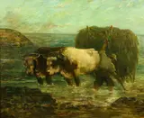 Paul King, The Seaweed Gatherer, Oil on canvas